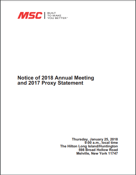 2017 Proxy Statement cover image